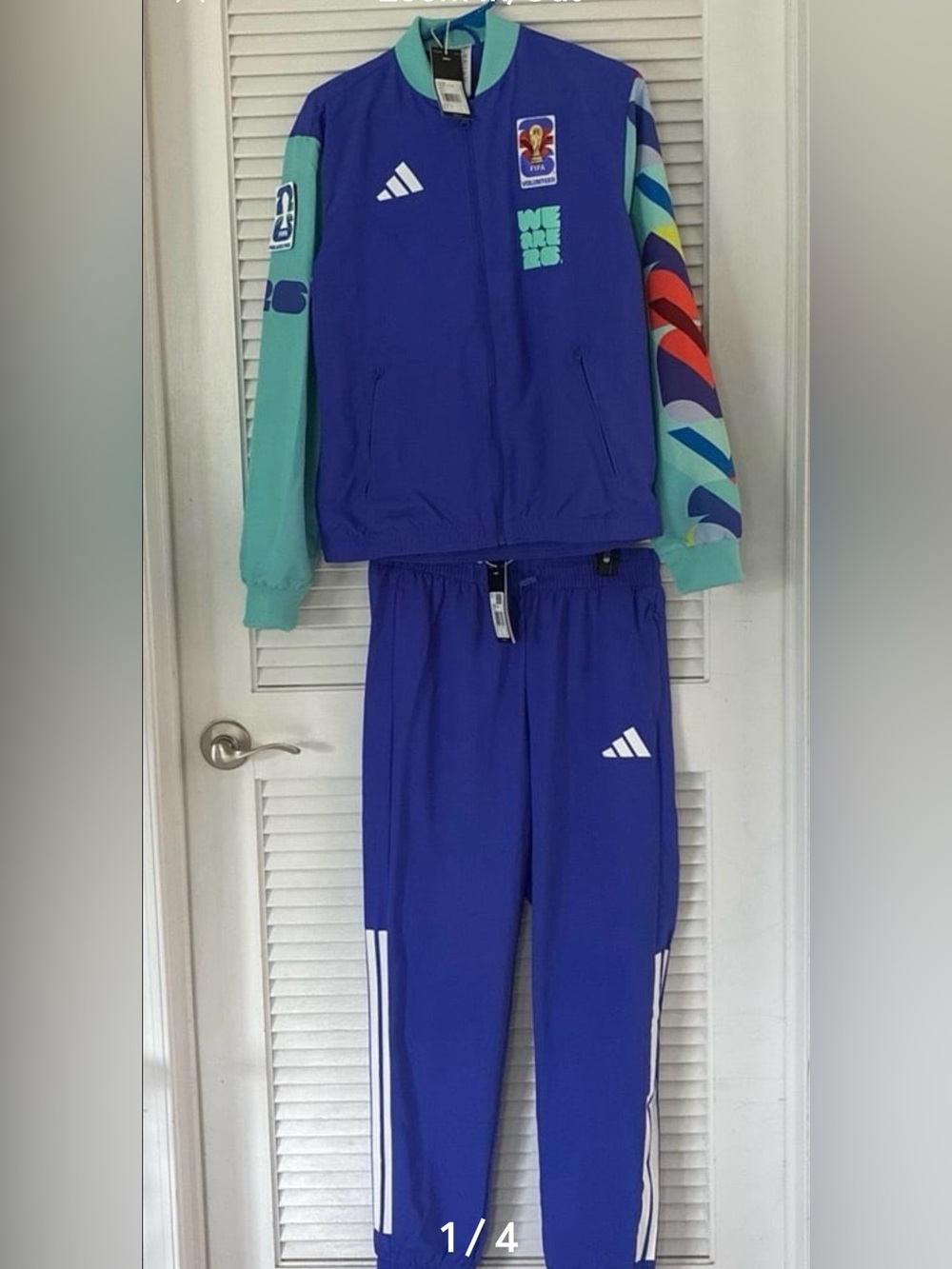 NWT Adidas FIFA World Cup 2026 size M volunteer jacket and pants